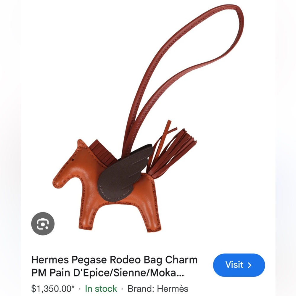 【NWT🎁】Hermès Pegasus Rodeo Bag Charm